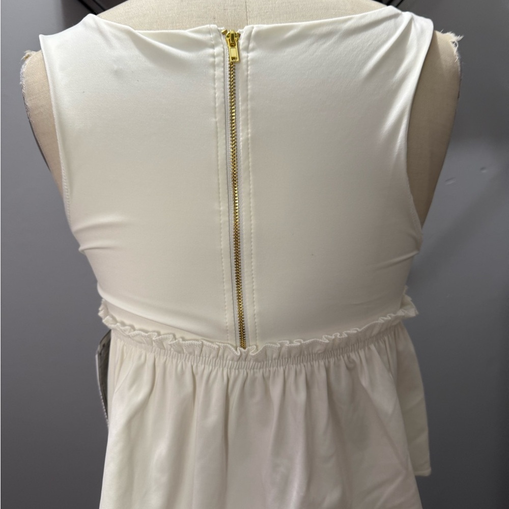 Forever 21 Cream Ruffle Crop Top - Picture 5 of 5